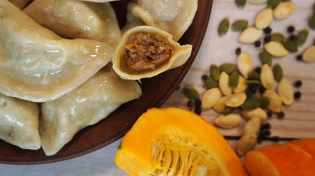 Пельмени классические с мясом и тыквой 250 г