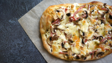 Римская пицца Ветчина-грибы